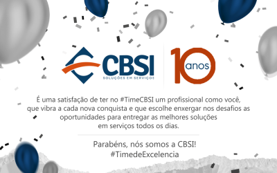CBSI 10 anos: consolidação da expertise em serviços industriais