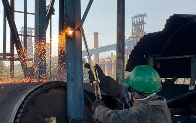 Reforma do alto forno da maior siderúrgica da América Latina