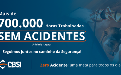 Unidade Itaguaí – mais de 700 mil horas trabalhadas sem acidentes